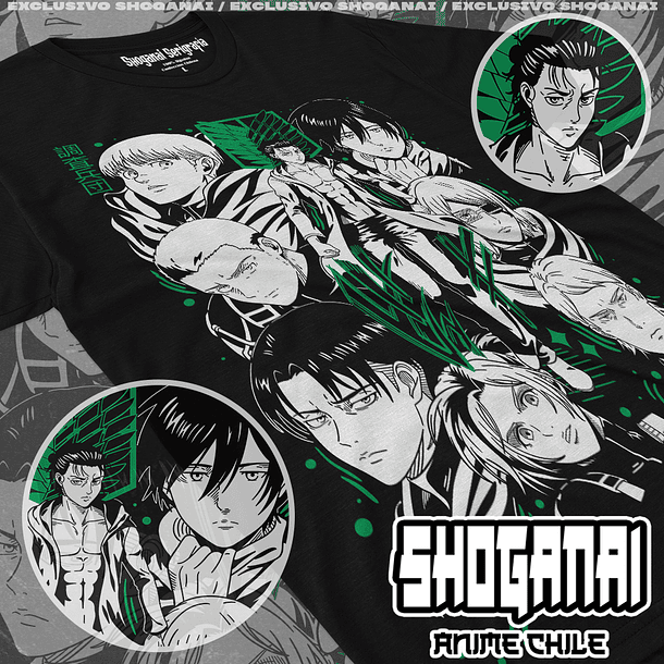 SNK04 Legión de Reconocimiento - Shingeki No Kyojin / Polera manga corta 1