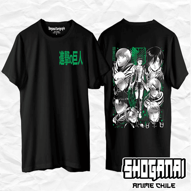 SNK04 Legión de Reconocimiento - Shingeki No Kyojin / Polera manga corta 1