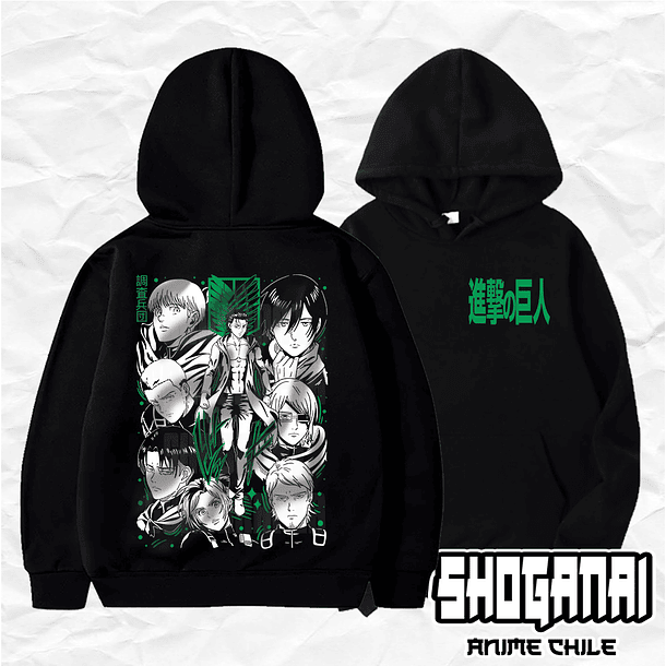 SNK04 Legión de Reconocimiento - Shingeki No Kyojin / Hoddie - Poleron Canguro 1