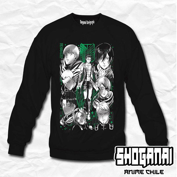 SNK04 Legión de Reconocimiento - Shingeki No Kyojin / Crewneck - Poleron Polo 1
