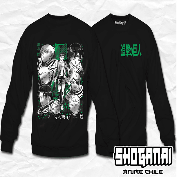 SNK04 Legión de Reconocimiento - Shingeki No Kyojin / Crewneck - Poleron Polo 1