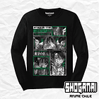 SNK07 OP2 Eren, Mikasa y Levi - Shingeki No Kyojin / Polera manga larga 1