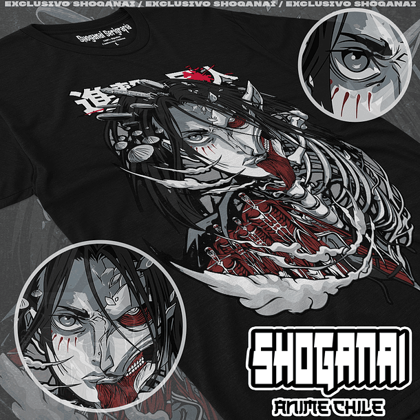 SNK08 Eren - Shingeki No Kyojin / Polera manga corta 1