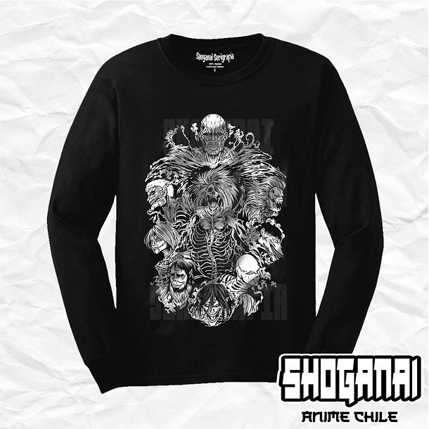 SNK09 Titanes - Shingeki No Kyojin / Polera manga larga 1