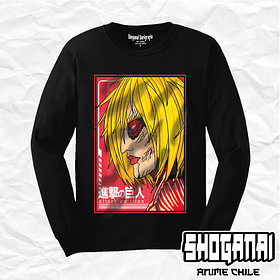 SNK10 Annie Leonhart / Titán Hembra - Shingeki No Kyojin / Polera manga larga