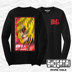 SNK10 Annie Leonhart / Titán Hembra - Shingeki No Kyojin / Polera manga larga