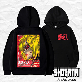 SNK10 Annie Leonhart / Titán Hembra - Shingeki No Kyojin / Hoddie - Poleron Canguro