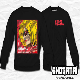 SNK10 Annie Leonhart / Titán Hembra - Shingeki No Kyojin / Crewneck - Poleron Polo