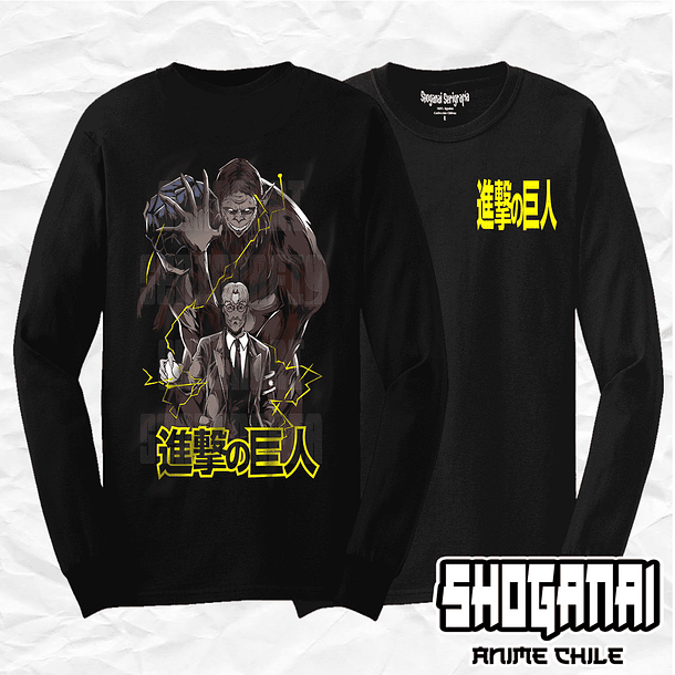 SNK11 Zeke / Titán Bestia - Shingeki No Kyojin / Polera manga larga 1