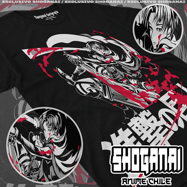 SNK12 Levi Ackerman - Shingeki No Kyojin / Polera manga corta 1