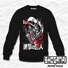 SNK12 Levi Ackerman - Shingeki No Kyojin / Crewneck - Poleron Polo 1