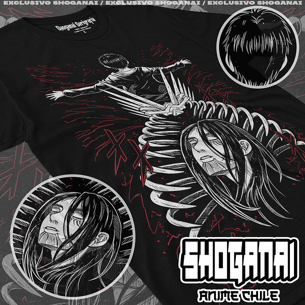 SNK13 Eren El Retumbar - Shingeki No Kyojin / Polera manga corta 1