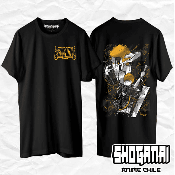BLCH01 Ichigo Kurosaki - Bleach / Polera manga corta 1