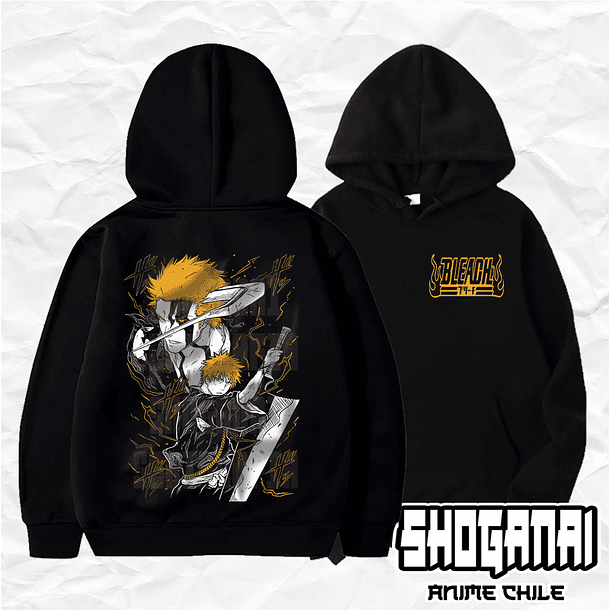 BLCH01 Ichigo Kurosaki - Bleach / Hoddie - Poleron Canguro 1
