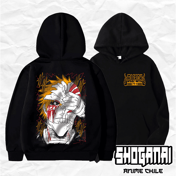 BLCH02 Ichigo Kurosaki - Bleach / Hoddie - Poleron Canguro 1