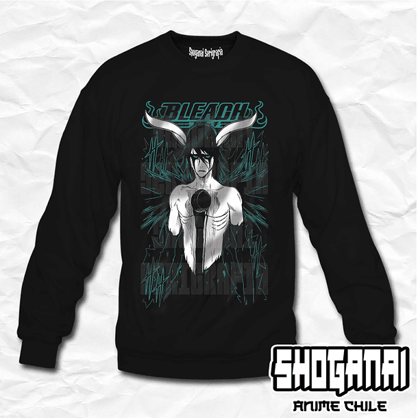 BLCH08 Ulquiorra Cifer - Bleach / Crewneck - Poleron Polo 1