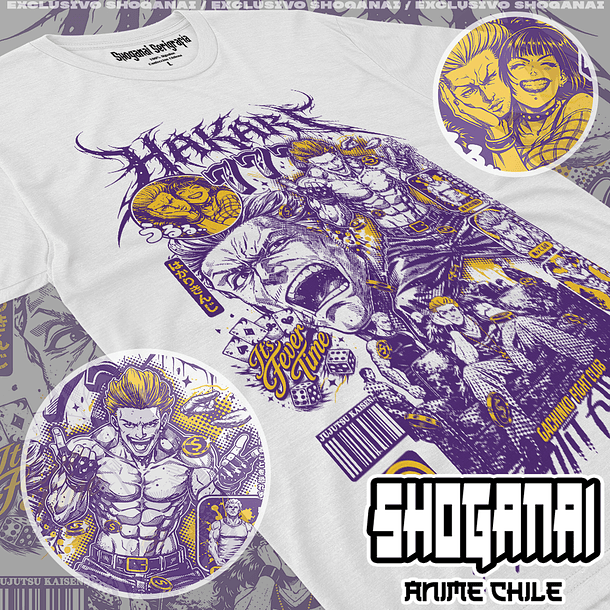 JJK78 OP2 Kinji Hakari - Jujutsu Kaisen / Polera manga corta 1