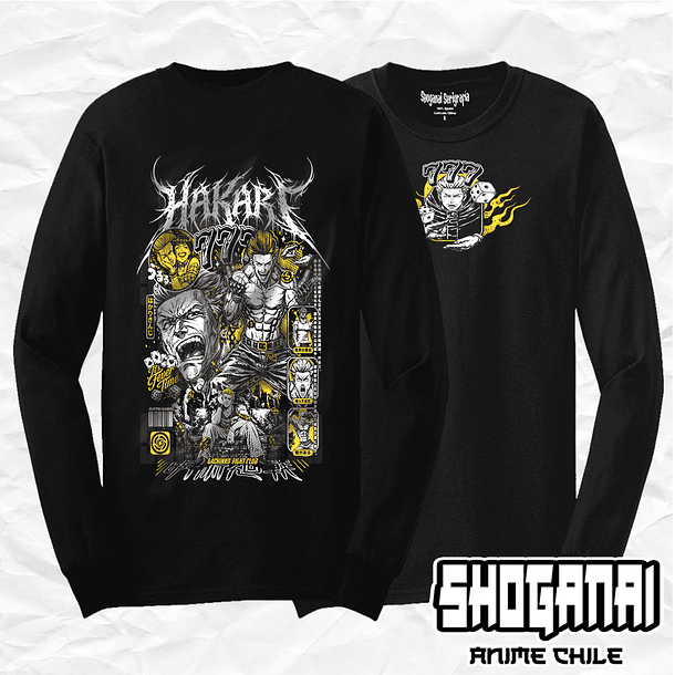 JJK78 OP2 Kinji Hakari - Jujutsu Kaisen / Polera manga larga 1