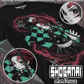 KNY69 Tanjiro Kamado  - Kimetsu No Yaiba / Polera manga corta