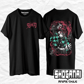KNY69 Tanjiro Kamado  - Kimetsu No Yaiba / Polera manga corta