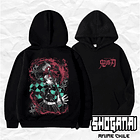 KNY69 Tanjiro Kamado  - Kimetsu No Yaiba / Hoddie - Poleron Canguro 1