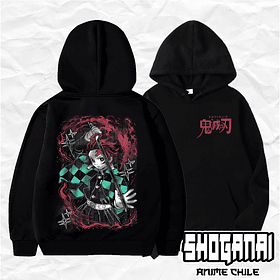 KNY69 Tanjiro Kamado  - Kimetsu No Yaiba / Hoddie - Poleron Canguro