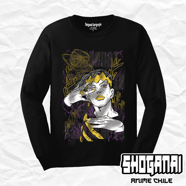 JJS08 Rohan Kishibe - JoJo's Bizarre Adventure / Polera manga larga 1