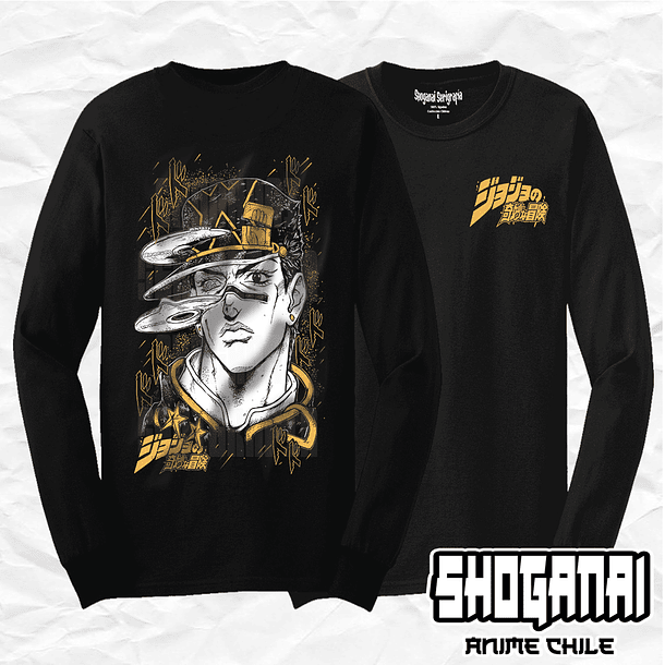 JJS10 Jotaro Kujo - JoJo's Bizarre Adventure / Polera manga larga 1