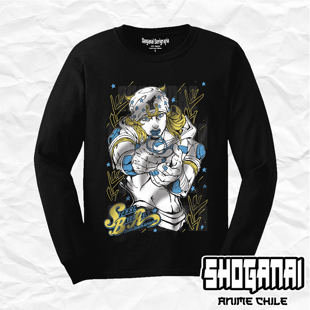 JJS11 Johnny Joestar - JoJo's Bizarre Adventure / Polera manga larga 1