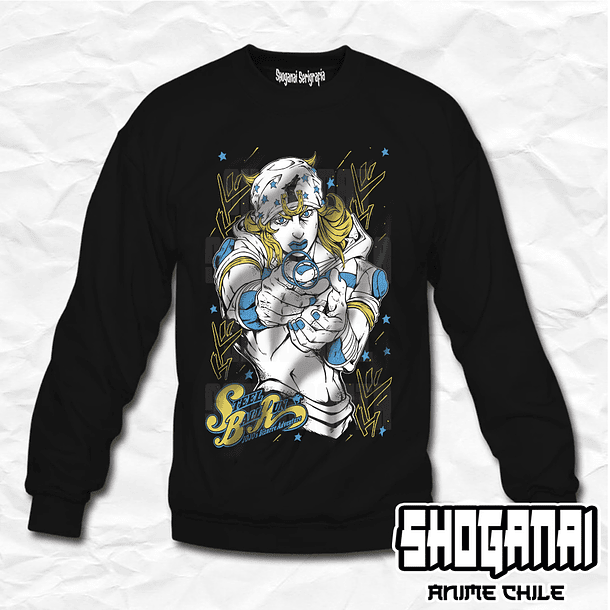 JJS11 Johnny Joestar - JoJo's Bizarre Adventure / Crewneck - Poleron Polo 1