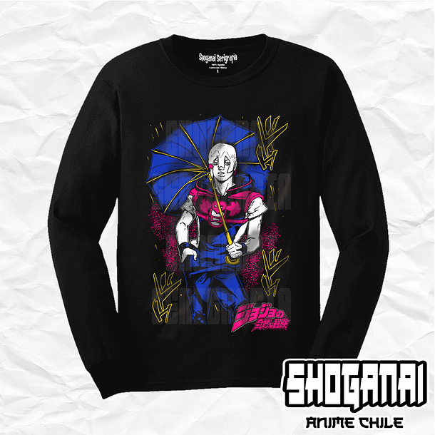JJS12 Jodio Joestar - JoJo's Bizarre Adventure / Polera manga larga 1
