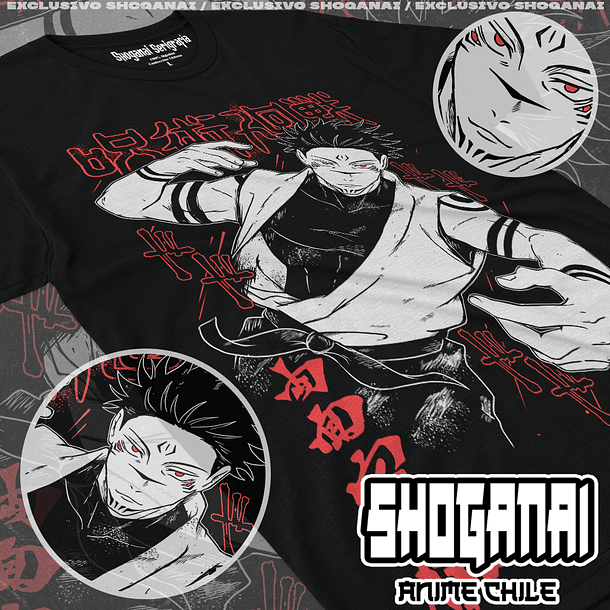 JJK80 Sukuna / Megumi - Jujutsu Kaisen / Polera manga corta 1