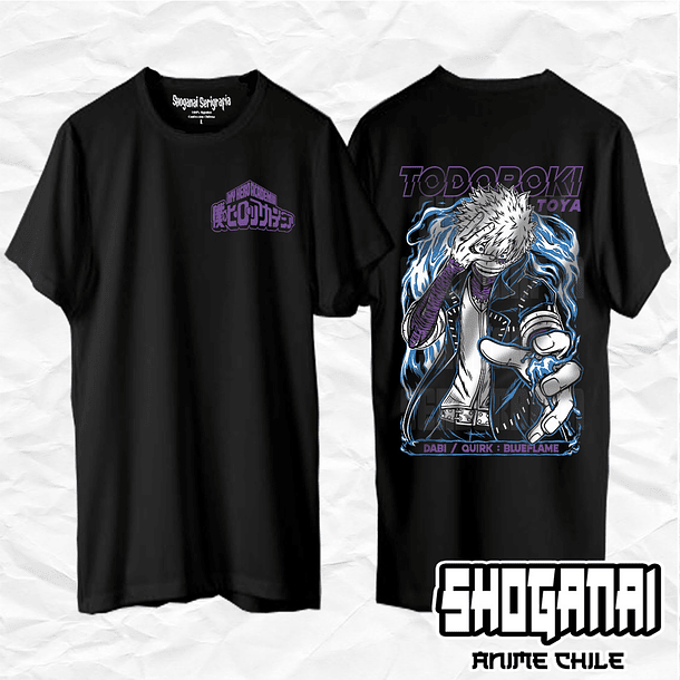 BNH01 Dabi / Toya Todoroki - Boku No Hero / Polera manga corta 1