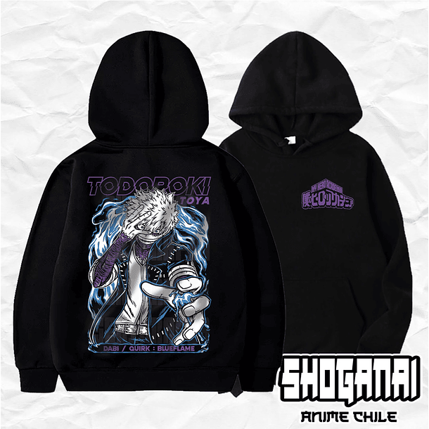BNH01 Dabi / Toya Todoroki - Boku No Hero / Hoddie - Poleron Canguro 1