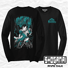BNH02 Deku / Izuku Midoriya - Boku No Hero / Polera manga larga 1