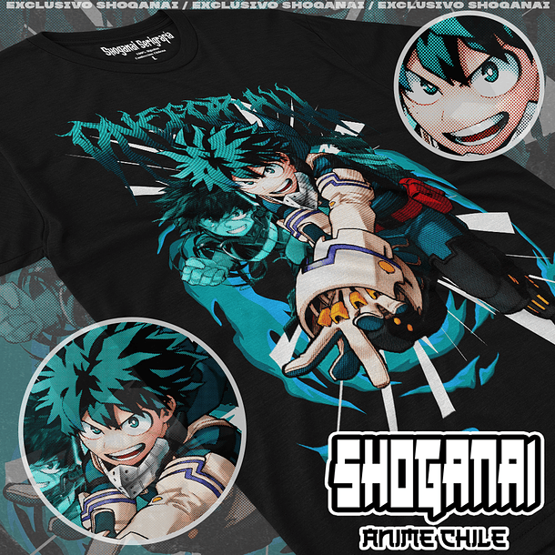 BNH06 Deku / Izuku Midoriya - Boku No Hero / Polera manga corta 1