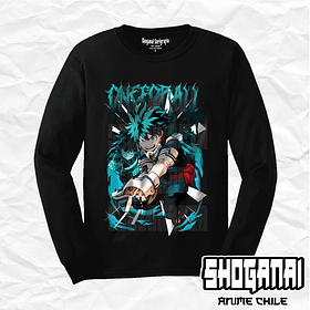 BNH06 Deku / Izuku Midoriya - Boku No Hero / Polera manga larga