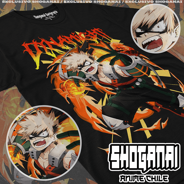 BNH07 Dynamight / Katsuki Bakugo - Boku No Hero / Polera manga corta 1