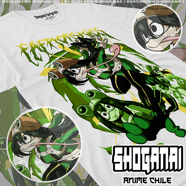 BNH08 Froppy / Tsuyu Asui - Boku No Hero / Polera manga corta 1