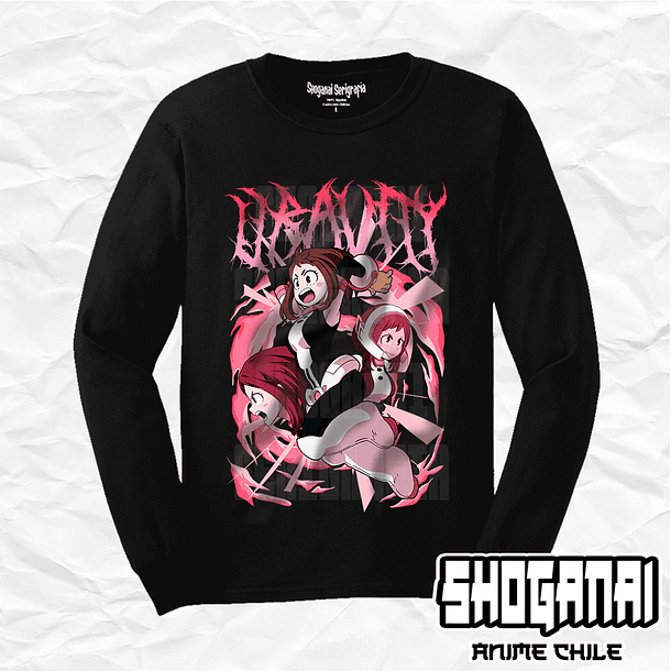 BNH09 Uravity / Ochaco Uraraka - Boku No Hero / Polera manga larga 1