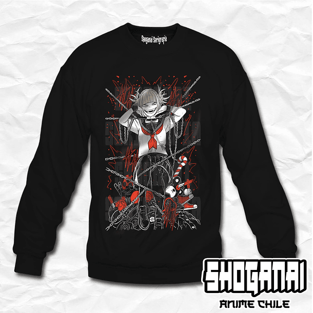 BNH10 Himiko Toga - Boku No Hero / Crewneck - Poleron Polo 1