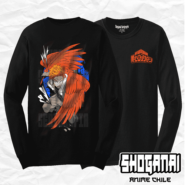 BNH12 Hawks - Boku No Hero / Polera manga larga 1