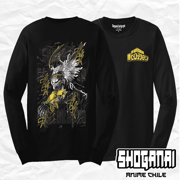 BNH13 Armored All Might - Boku No Hero / Polera manga larga 1