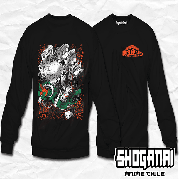 BNH14 Dynamight / Katsuki Bakugo - Boku No Hero / Crewneck - Poleron Polo 1