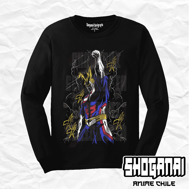 BNH15 All Might  - Boku No Hero / Polera manga larga 1