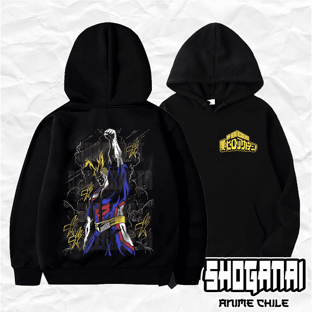 BNH15 All Might  - Boku No Hero / Hoddie - Poleron Canguro 1