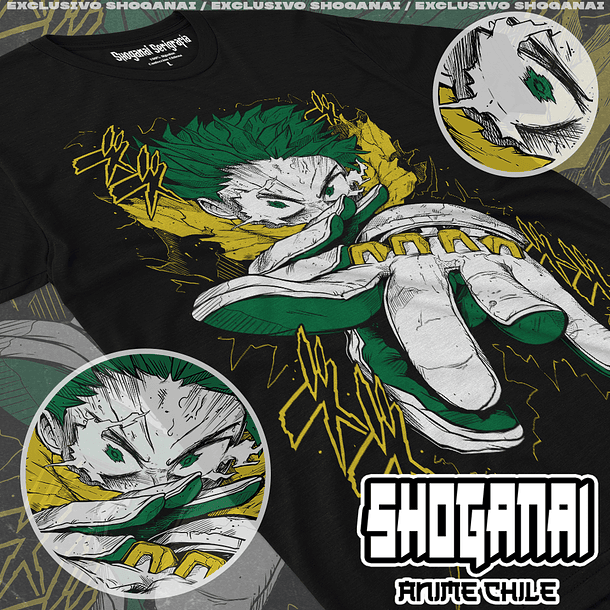 BNH16 Deku / Izuku Midoriya - Boku No Hero / Polera manga corta 1