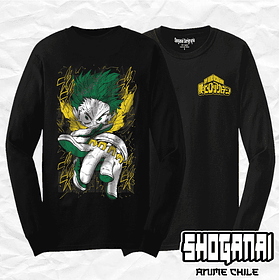 BNH16 Deku / Izuku Midoriya - Boku No Hero / Polera manga larga