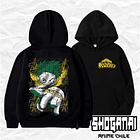 BNH16 Deku / Izuku Midoriya - Boku No Hero / Hoddie - Poleron Canguro 1