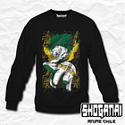 BNH16 Deku / Izuku Midoriya - Boku No Hero / Crewneck - Poleron Polo 1